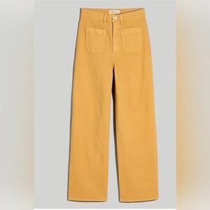 Madewell Emmett 2.0 Wide Leg Crop Pant, Size 25 in Earthen Gold